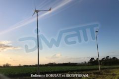 Nouvelle installation de l'éolienne BORNAY