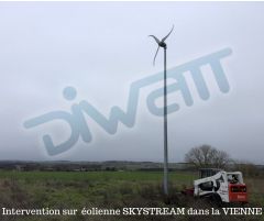 Intervention sur une éolienne Skystream