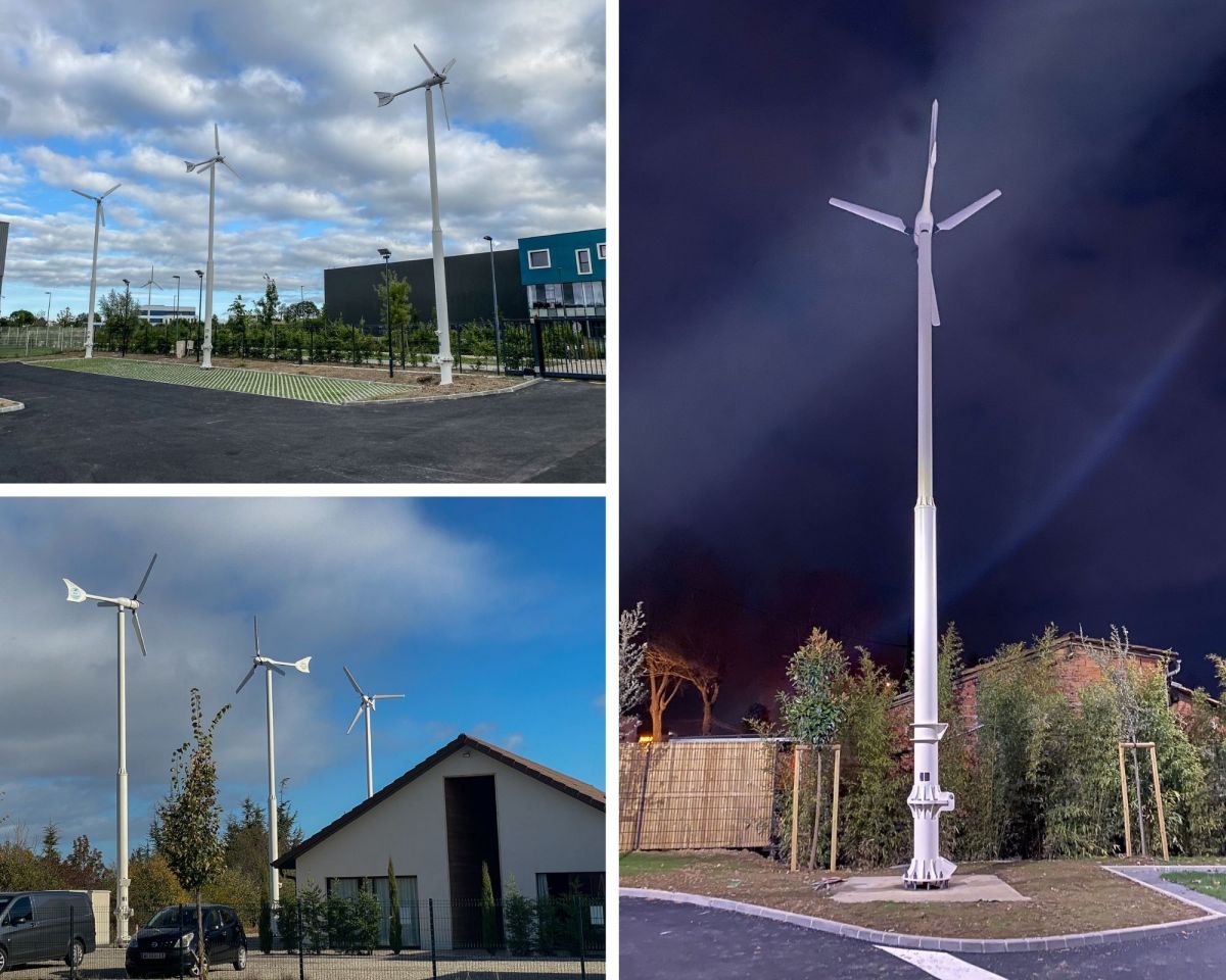 Le mât autoportant basculant DIWATT pour éolienne horizontale Le mât autoportant basculant DIWATT pour éolienne horizontale